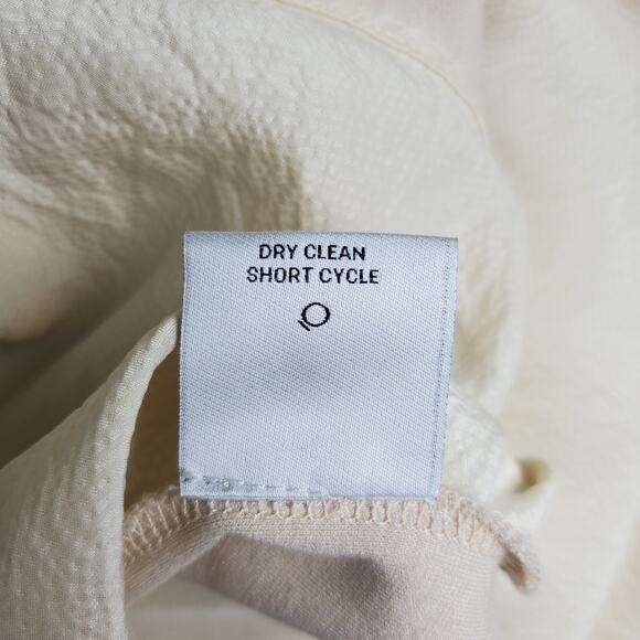 Perse By Carlisle Silk Pullover Hoodie Sweater Beige - Size 10 - Picture 10 of 12